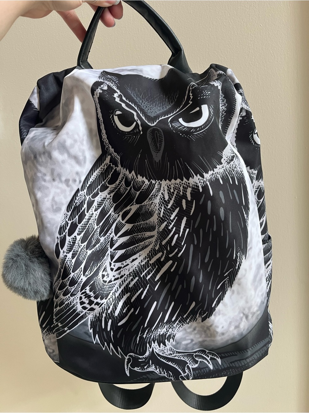 Large owl backpack